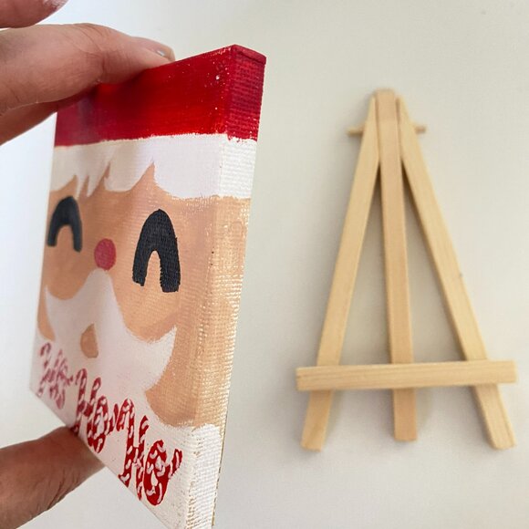 Red and White Holiday Canvas art deco - Picture 3 of 3